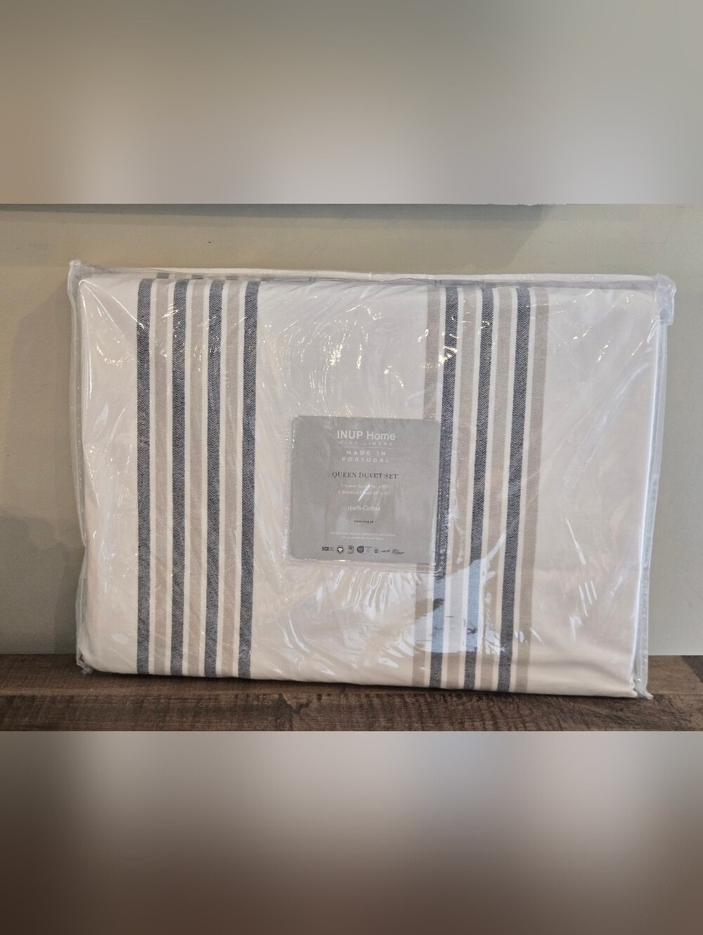 INUP Home 100% Cotton Duvet Cover Set Queen Duvet With 2 Shams